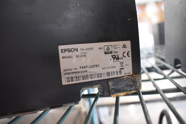 3 Epson M188B Receipt Printers. 6x10x6. 3 Times Your Bid! - Image 5 of 7