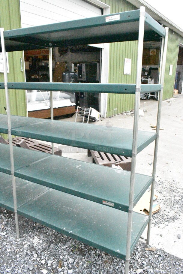 Metal 5 Tier Shelving Unit. BUYER MUST DISMANTLE. PCI CANNOT DISMANTLE FOR SHIPPING. PLEASE CONSIDER FREIGHT CHARGES.
 - Image 4 of 7