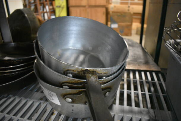 3 Various Metal Sauce Pans. Includes 17x9.5x5. 3 Times Your Bid! - Image 2 of 3