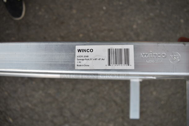 BRAND NEW SCRATCH AND DENT! Winco ASDR-2048 48" x 20" Aluminum Dunnage Rack - Image 4 of 4