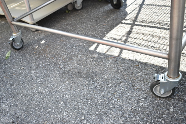 Stainless Steel Table on Commercial Casters.  - Image 3 of 4