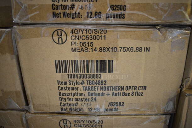 ALL ONE MONEY! Lot of 3 Boxes of 24 BRAND NEW! Defendr Hand Sanitizer Bottles. Total of 72 Bottles. - Image 3 of 3