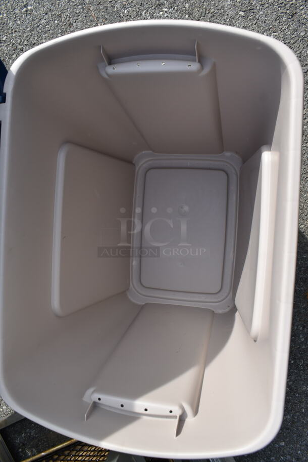 ALL ONE MONEY! Lot of Gray Poly Bin w. blue Lid and Green Poly Bin! - Image 3 of 7