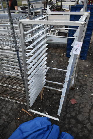 Metal Commercial Pan Transport Rack on Commercial Casters.