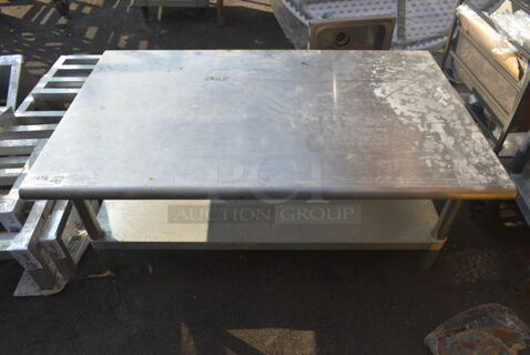 Stainless Steel Equipment Stand w/ Metal Under Shelf.