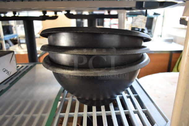 ALL ONE MONEY! Lot of Black Poly Bowls and Plastic Sign Cover - Image 4 of 6