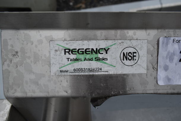 BRAND NEW SCRATCH AND DENT! Regency 600S31824224 Stainless Steel Commercial 3 Bay Sink w/ Dual Drain Boards. Comes w/ Legs. - Image 5 of 5