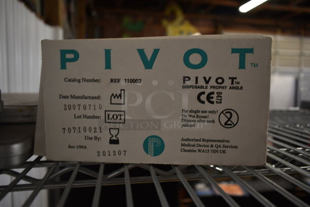 ALL ONE MONEY! Tier Lot of Various Items Including Pivot Disposable Prophy Angles and Poly Trays - Image 5 of 5