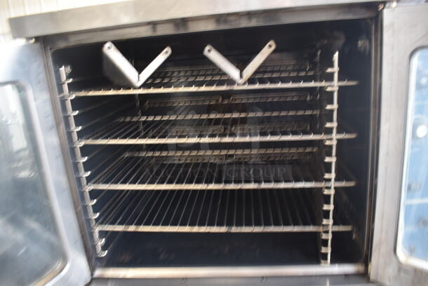 2 Baker's Pride And Duke Commercial Stainless Steel Double Deck Convection Ovens With Steel Racks. Baker's Pride is Natural Gas and Duke is Electric Powered. 2 Times Your Bid!  - Image 4 of 10