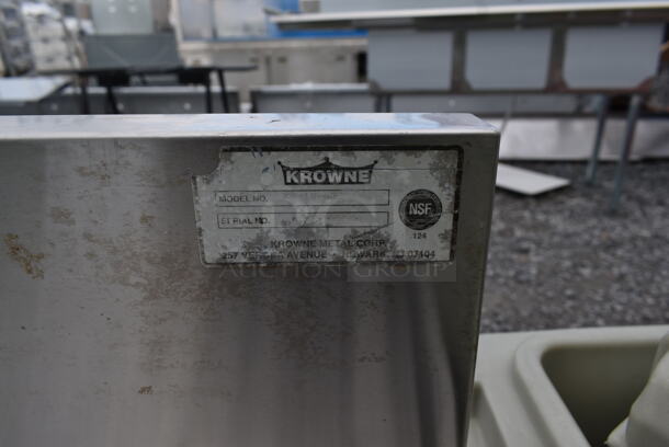 Krowne Stainless Steel Commercial 3 Bay Sink w/ Dual Drain Board, Faucet Handles and Speedwell. Bays 10x14. Drain Boards 18x16 - Image 5 of 5