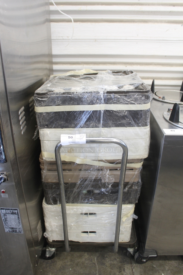 ALL ONE MONEY! Lot of Mugs and Dishcaddies on Cart - Image 1 of 4
