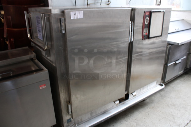 Metro Stainless Steel Commercial Heated Banquet Transport Cabinet w/ Metal Racks on Commercial Casters. 115 Volts, 1 Phase. 68x33x54. Tested and Working! - Image 2 of 8
