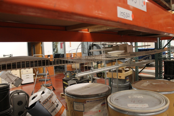 ALL ONE MONEY! Lot of Orange and Green Metal Pallet Racking. Does Not Include Contents. BUYER MUST REMOVE. - Image 6 of 6