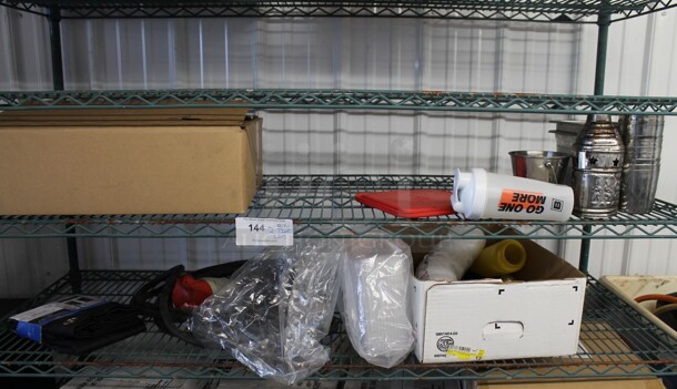 ALL ONE MONEY! TWO TIER LOT of Various Items Including Metal Bucket and Dough Cutter. - Image 1 of 4