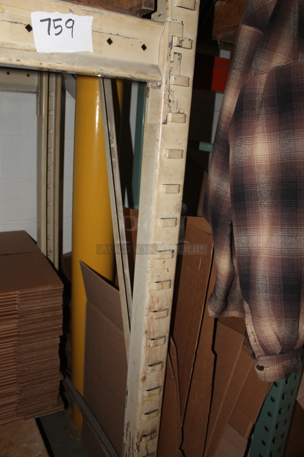 ALL ONE MONEY! Lot of Tan Metal Pallet Racking. Does Not Include Contents. BUYER MUST REMOVE. - Image 3 of 4