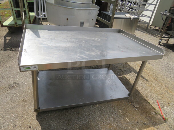 One Stainless Steel Equipment Table With Under Shelf. 48X30X27 - Image 1 of 1