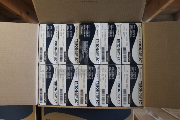 PALLET LOT of 61 BRAND NEW Cases of 10 Curaplex Triton Grip EC Nitrile Powder Free Exam X-Large Gloves. 61 Times Your Bid! - Image 4 of 4