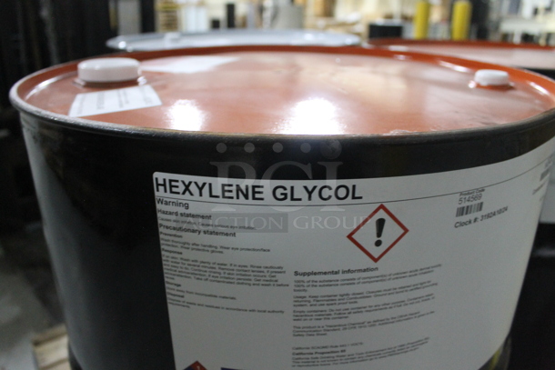 ALL ONE MONEY! PALLET LOT of 3 Barrels; Glycol Ether, 2 Hexylene Glycol. BUYER MUST REMOVE. - Image 6 of 7