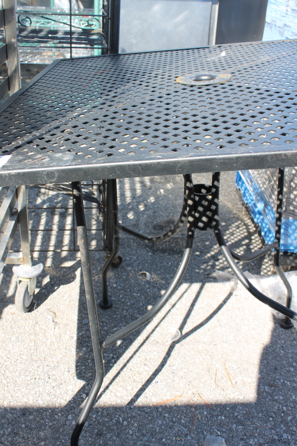 Black Square Patio Table. - Image 3 of 3