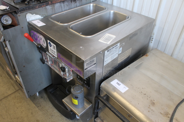 2010 Stoelting Model SF144-38I Stainless Steel Commercial Countertop Air Cooled 2 Flavor Soft Serve Ice Cream Machine w/ Milkshake Mixer. 208-230 Volts, 1 Phase. - Image 7 of 8