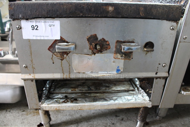 Stainless Steel Commercial Natural Gas Powered Single Burner Stock Pot Range. 18x21x19 - Image 5 of 5