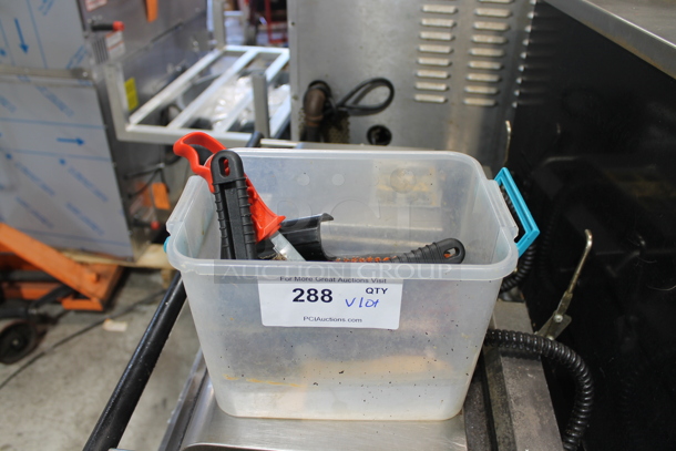 ALL ONE MONEY! Lot of Various Cleaning Brushes in Poly Bin - Image 1 of 4