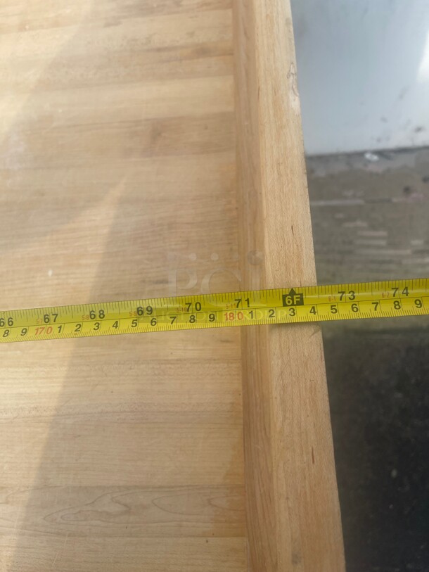 Clean! Wooden Bakery Table With Edges NSF Very Clean Top - Image 8 of 10