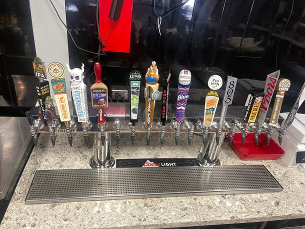 Clean! American Beverage 18 Faucet Stainless Steel Commercial Beer Tower Dispenser  NSF With Drain Board Working! - Image 5 of 6