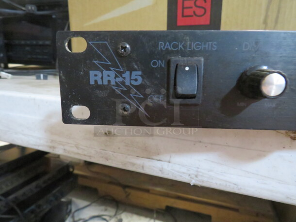 One Rack Rider Power Conditioner And Light Module. #RR15.  - Image 2 of 3
