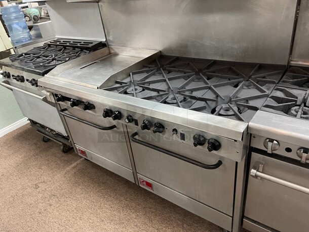 Fully Refurbished! Southbend Commercial 6 Burner flat Grill Griddle With Two Ovens Natural Gas NSF Tested and Working! - Image 4 of 7