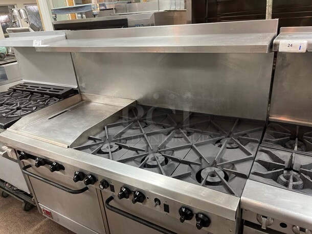 Fully Refurbished! Southbend Commercial 6 Burner flat Grill Griddle With Two Ovens Natural Gas NSF Tested and Working! - Image 6 of 7