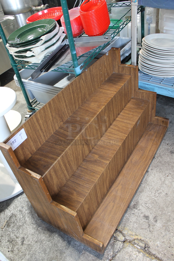Wood Pattern 3 Tier Shelf. - Image 2 of 2