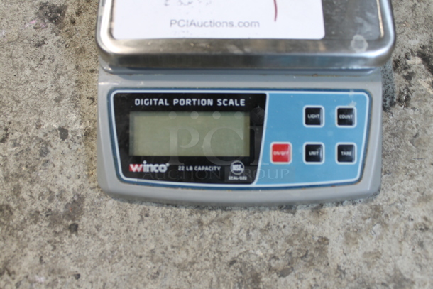 Winco Metal Countertop 22 Pound Digital Portioning Scale. - Image 3 of 4