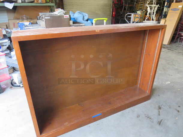 One 67X12X45 Wooden Book Shelf. - Image 1 of 1