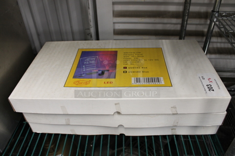 3 BRAND NEW IN BOX! Bortly WriteGlow Poly Signs. 3 Times Your Bid!