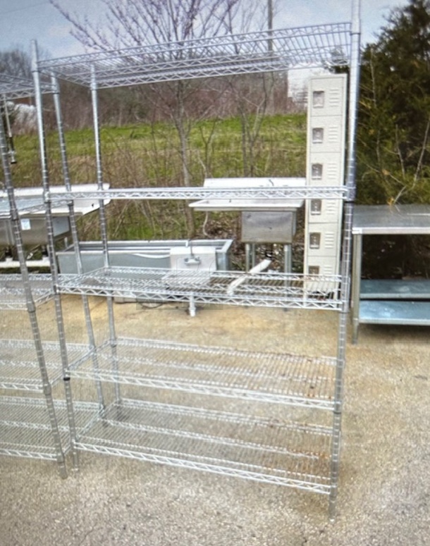 One Metro Shelf With 5 Shelves. 48X18X73 - Image 1 of 1