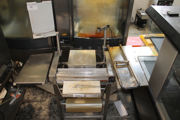 Hobart HWS-4 Stainless Steel Commercial Floor Style Wrapping Station. 120 Volts, 1 Phase. Cannot Test Due To Plug Style - Image 3 of 8
