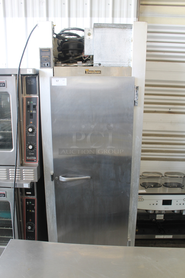 Traulsen G10010A Stainless Steel Commercial Single Door Reach In Cooler w/ Metal Racks. 115 Volts, 1 Phase. Tested and Working! - Image 1 of 7