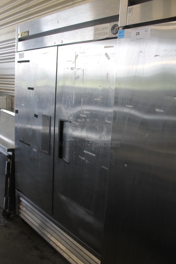 2013 True T-49F ENERGY STAR Stainless Steel Commercial 2 Door Reach In Freezer on Commercial Casters. 115 Volts, 1 Phase. Tested and Working!
 - Image 3 of 6