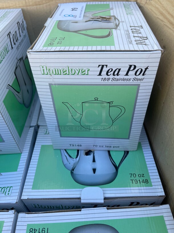 Bran New! Commercial Stainless Steel Large Tea Pot 70 OZ NSF  - Image 6 of 6