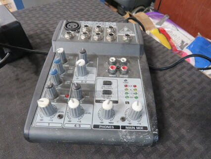 One Xenyx 502 Premium 5 Input 2 Bus Mixer.