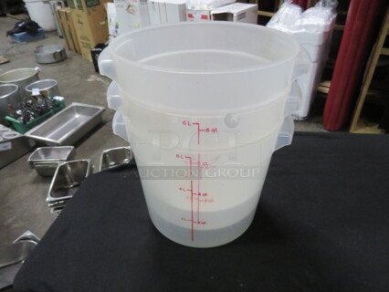 6 Quart Food Storage Container. 3XBID