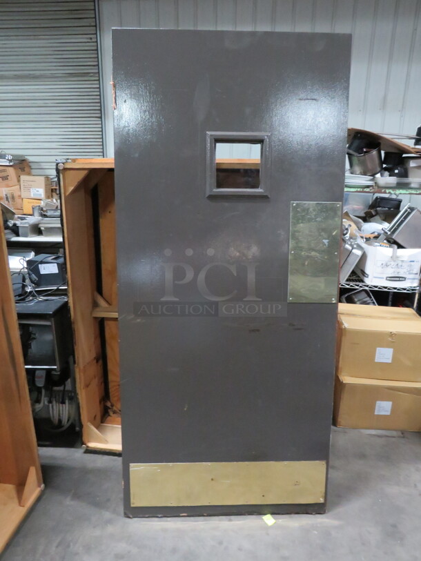 One Wooden Kitchen Door. 36X79 - Image 1 of 1