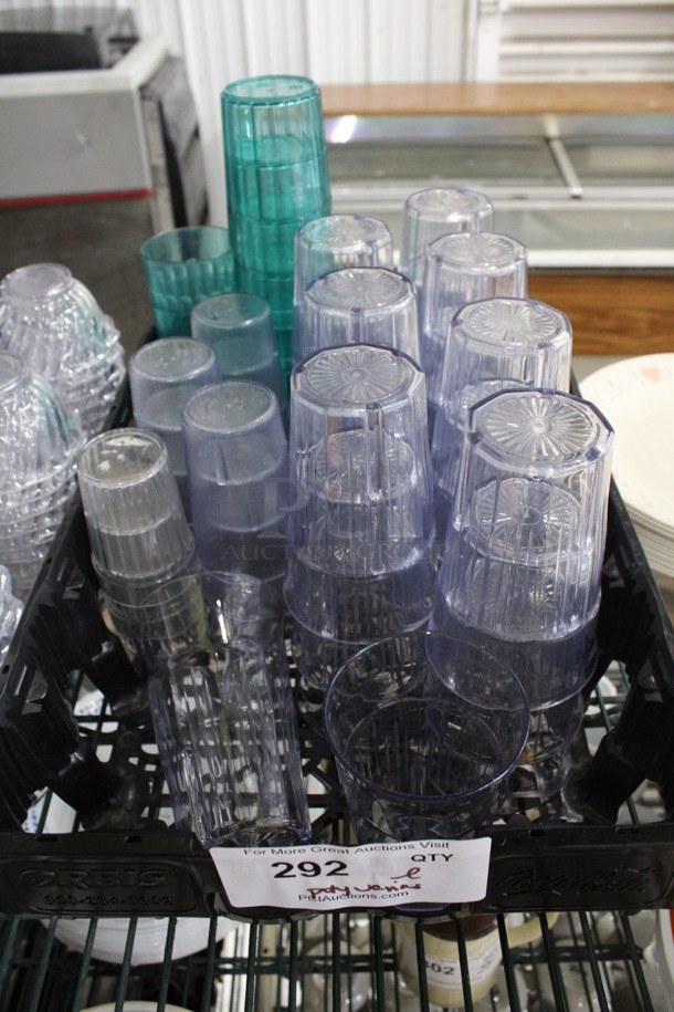 ALL ONE MONEY! Lot of Various Poly Beverage Tumblers! Includes 3x3x5