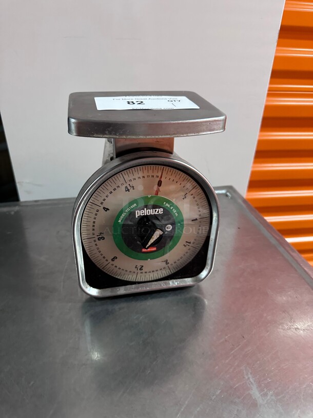 Clean! Rubbermaid Commercial Products Pelouze Aluminum Y-Line Mechanical Stainless Steel Portion-Control Food Scale, 5-pound, for Kitchen Restaurant Use NSF  - Image 2 of 8