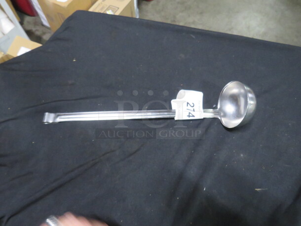 One Stainless Steel 4oz Ladle.