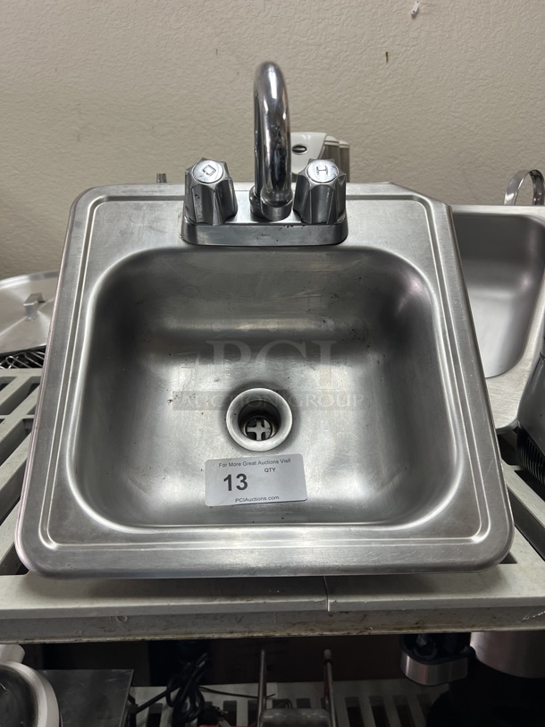 11-inch Handsink with Faucet Built In Drop in Sink