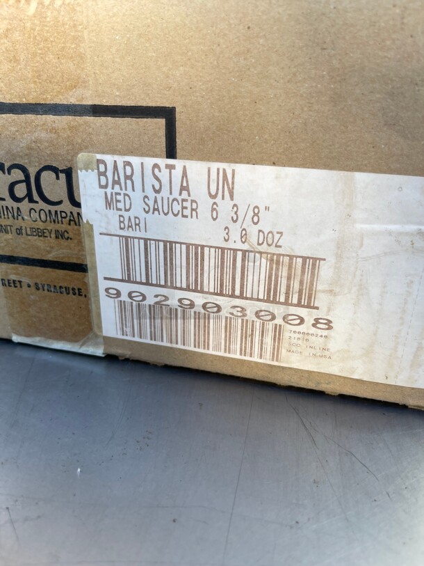 New! Barista Med Saucer 6 3/8 Inch NSF Qt of 9 each  - Image 2 of 5