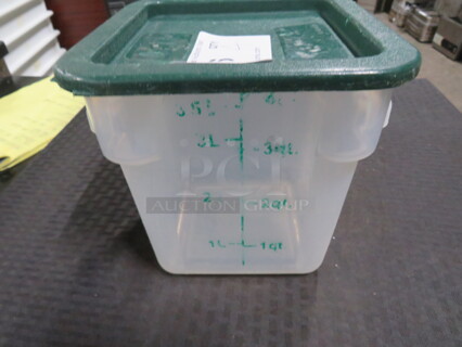 4 Quart Food Storage Container With Lid. 4XBID