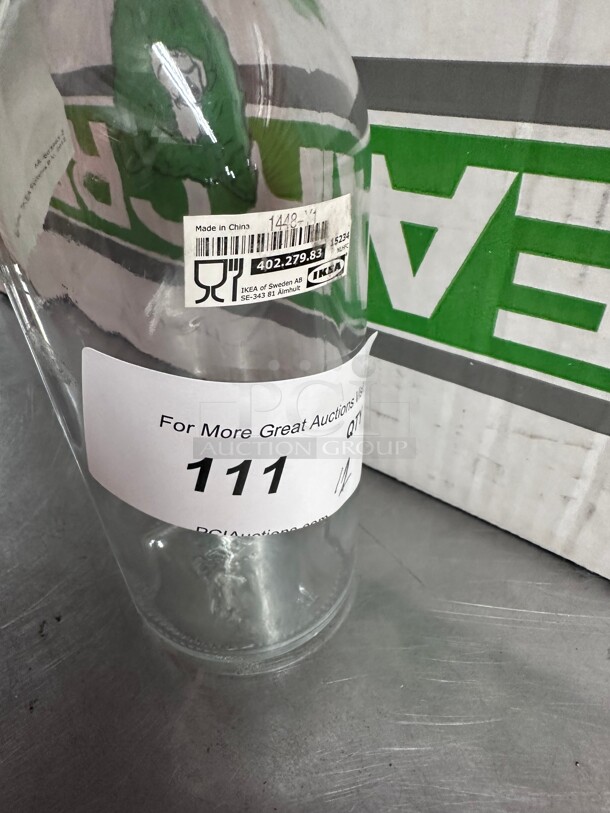 New! IKEA Flip Top Glass Bottle [1 Liter / 33 fl. oz.] NSF  - Image 2 of 5